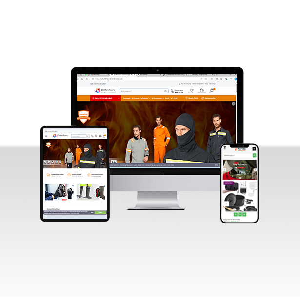 İş Elbiseleri E-Ticaret Web Paketi